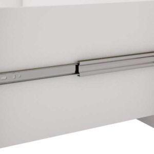 Balcão Flex Branco com Preto 94 cm | MGM Móveis - Imagem 4