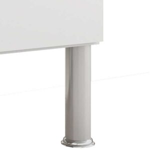 Balcão Flex Branco com Preto 94 cm | MGM Móveis - Imagem 3