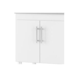 Balcão Flex Branco com Preto 94 cm | MGM Móveis - Imagem 6