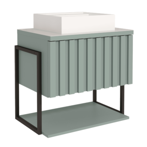 Gabinete Frisê Pistache 60 cm | MGM Móveis - Imagem 1