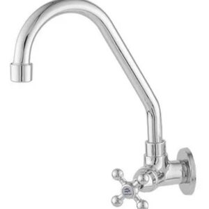 Torneira Greta de Parede Bica Móvel Tubo Alto 1/2 C33 2158 | Fort Metais