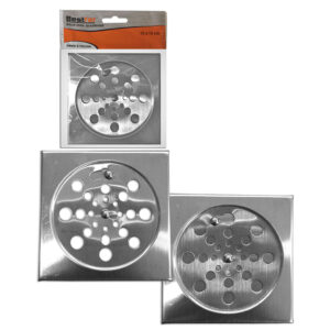 Ralo Quadrado Abre e Fecha 15 x 15 Aço Inox | BestFer - Imagem 1