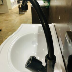 Torneira Cozinha Mesa Giratória Mônaco Bronze | GlobalPlastic