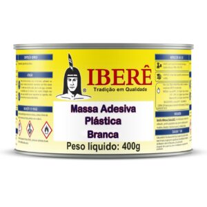 Massa Adesiva Plástica Branca Iberê 400g | Maxi Rubber - Imagem 3