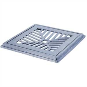 Conjunto Grelha e Porta Grelha Côncava Quadrada Alumínio 30 x 30 | LGMais