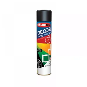 Tinta Em Spray Decor Preto Fosco 360ml | Colorgin