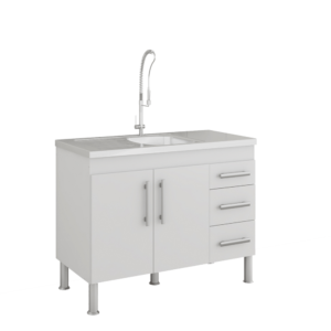 Balcão Flex Branco 94 cm | MGM Móveis