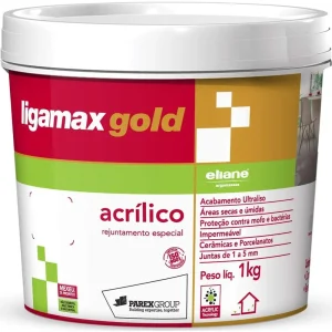 Rejuntamento Acrílico Especial Cinza Claro 1 Kg | Ligamax Gold