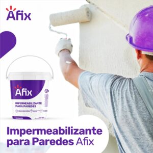 Impermeabilizante para Paredes Branca 18kg | Afix - Imagem 1