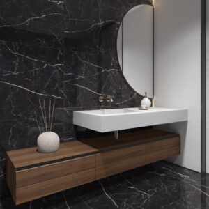 Piso Venatto Black PO RT Tipo B 74 x 74 | MarmoCerâmica - Imagem 3