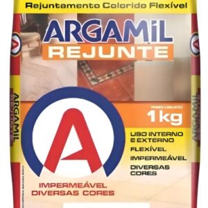 Rejuntamento Flexível Cinza Platina 1kg | Argamil